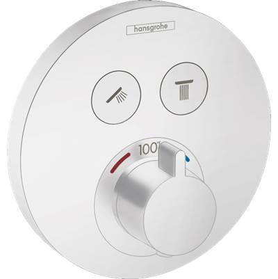 Hansgrohe 15743701- HG Showerselect E Thermostatic Trim 2 Function, Round - FaucetExpress.ca