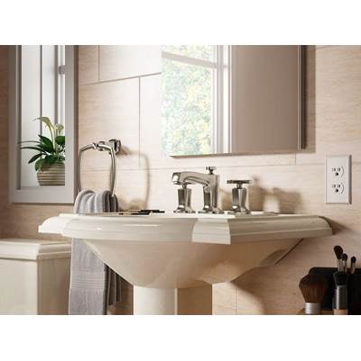 Kohler 16232-3-SN- Margaux® Widespread bathroom sink faucet with cross handles | FaucetExpress.ca