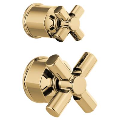Brizo HX75P76-PG- Pressure Balance Valve With Diverter Trim Handle Kit - Cross | FaucetExpress.ca