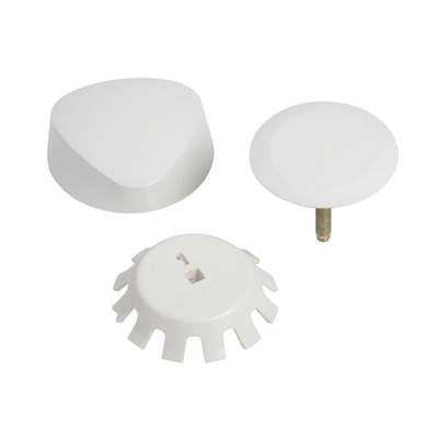 Geberit 151.550.DY.1- Ready-to-fit-set trim kit, for Geberit bathtub drain with TurnControl handle actuation: white | FaucetExpress.ca