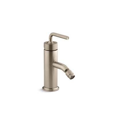 Kohler 14434-4A-BV- Purist® Horizontal swivel spray aerator bidet faucet with straight lever handle | FaucetExpress.ca