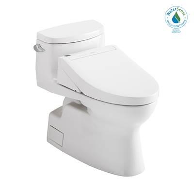 Toto MW6443084CEFG#01- Toto Washlet+ Carolina Ii One-Piece Elongated 1.28 Gpf Toilet And Washlet+ C5 Bidet Seat Cotton White