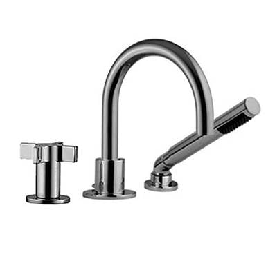 Ca'bano CA8330399- 3pc deck mount tub faucet with spray