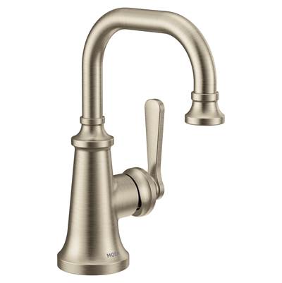 Moen S44101BN- Colinet One-Handle Single Hole Traditional Bathroom Sink Faucet in Brushed Nickel