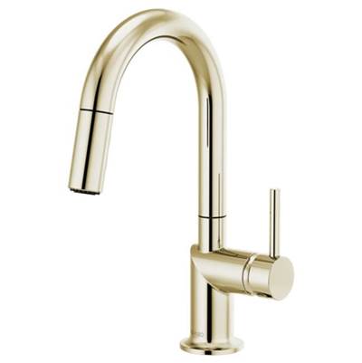 Brizo 63975LF-PNLHP- Odin Pull-Down Prep Faucet with Arc Spout - Handle Not Included