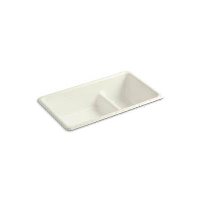 Kohler 6625-96- Iron/Tones® 33'' x 18-3/4'' x 9-5/8'' Smart Divide® Top-mount/undermount large/medium kitchen sink | FaucetExpress.ca