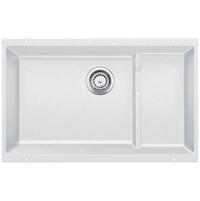 Blanco 401482- PRECIS Cascade Undermount Kitchen Sink, SILGRANIT®, White | FaucetExpress.ca