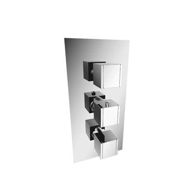 Isenberg 150.4501CP- 3/4" Thermostatic Valve - 3 Output with Volume Control and Trim - Shared Port Operation | FaucetExpress.ca