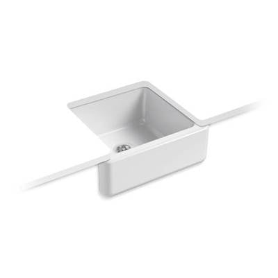 Kohler 5665-0- Whitehaven® 23-1/2'' x 21-9/16'' x 9-5/8'' Undermount single-bowl farmhouse sink | FaucetExpress.ca