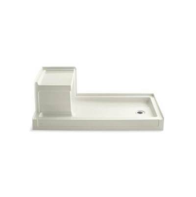 Kohler 1976-96- Tresham® 60'' x 32'' Single threshold right-hand drain shower base with integral left-hand seat | FaucetExpress.ca