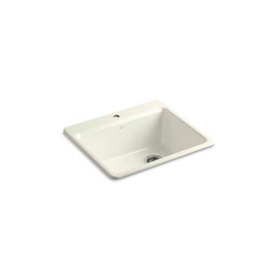 Kohler 5872-1A1-96- Riverby® 25'' x 22'' x 9-5/8'' top-mount single-bowl kitchen sink with sink rack | FaucetExpress.ca