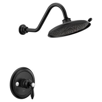 Moen UTS33102EPBL- Weymouth M-CORE 3-Series 1-Handle Eco-Performance Shower Trim Kit in Matte Black (Valve Not Included)