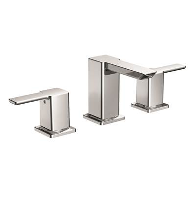 Moen TS6720- 90-Degree 8 in. Widespread 2-Handle Mid-Arc Bathroom Faucet Trim Kit in Chrome (Valve Not Included)