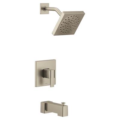 Moen UTS3713BN- 90 Degree M-CORE 3-Series 1-Handle Tub and Shower Trim Kit in Brushed Nickel (Valve Not Included)