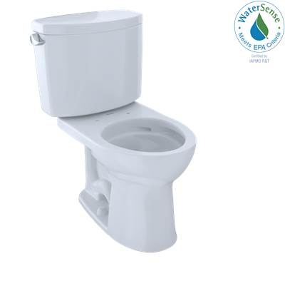 Toto CST453CEFG#01- Toto Drake Ii Two-Piece Round 1.28 Gpf Universal Height Toilet With Cefiontect Cotton White