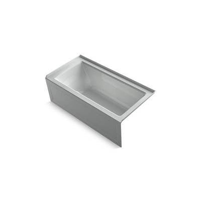 Kohler 1947-GHRA-95- Archer® 60'' x 30'' integral apron Heated BubbleMassage air bath with right-hand drain | FaucetExpress.ca