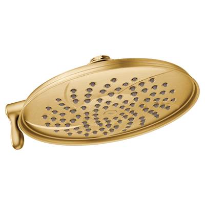 Moen S1311BG- Isabel 2-Spray 9 in. Rainshower Showerhead Featuring Immersion in Brushed Gold