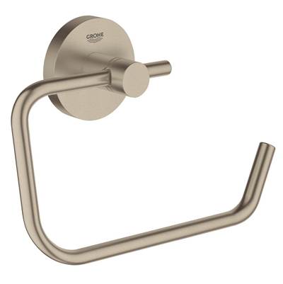 Grohe 40689EN1- Essentials Toilet Paper Holder without Cover, brushed nickel | FaucetExpress.ca
