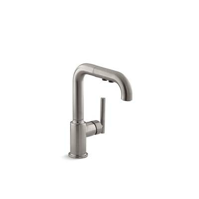 Kohler 7506-VS- Purist® single-hole kitchen sink faucet with 7'' pull-out spout | FaucetExpress.ca