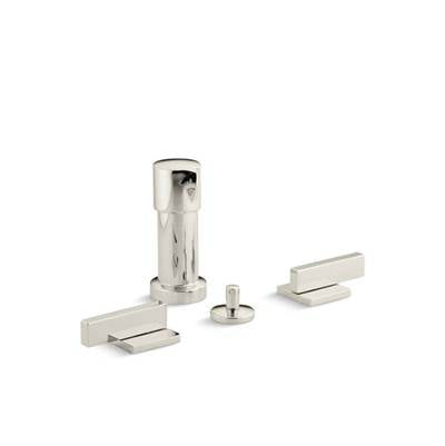 Kohler 14663-4-SN- Loure® Vertical bidet faucet with lever handles | FaucetExpress.ca