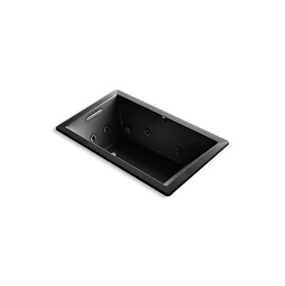 Kohler 1849-JH-7- Underscore® Rectangle 60'' x 36'' heated whirlpool bath with reversible drain | FaucetExpress.ca
