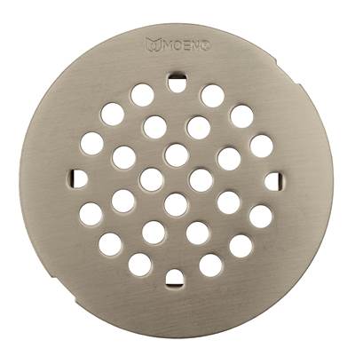 Moen 101663BN- 4-1/4 in. Tub and Shower Drain Cover for 3 in. Opening in Brushed Nickel