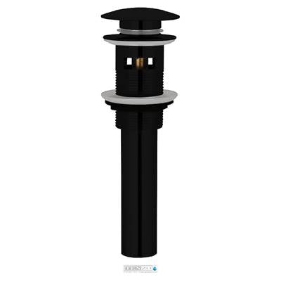 Tenzo DR- Push Pop-Up Drain With Oveflow Round - FaucetExpress.ca