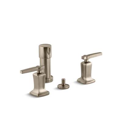 Kohler 16238-4-BV- Margaux® Vertical spray bidet faucet with lever handles | FaucetExpress.ca