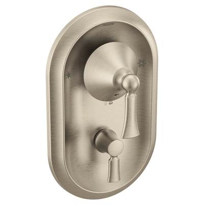 Moen T4500BN- Wynford Posi-Temp with Built-in 3-Function Transfer Valve Trim Kit, Valve Required, Brushed Nickel