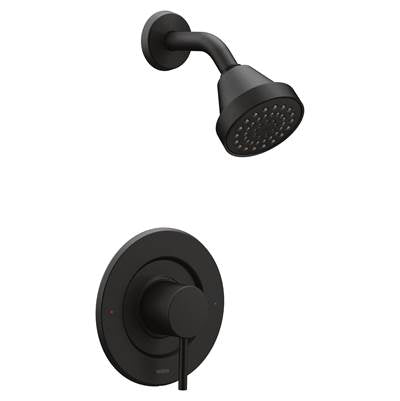 Moen T2192BL- Align 1-Handle Posi-Temp Shower Faucet Trim Kit in Matte Black (Valve Not Included)
