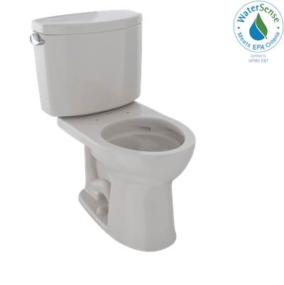 Toto CST453CEFG#12- Drake Ii Round Front Bowl+Tank C453Cufg + St454E - Sed. Beige | FaucetExpress.ca