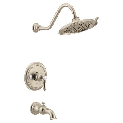 Moen UTS33103EPBN- Weymouth M-CORE 3-Series 1-Handle Eco-Performance Tub and Shower Trim Kit in Brushed Nickel (Valve Not Included)