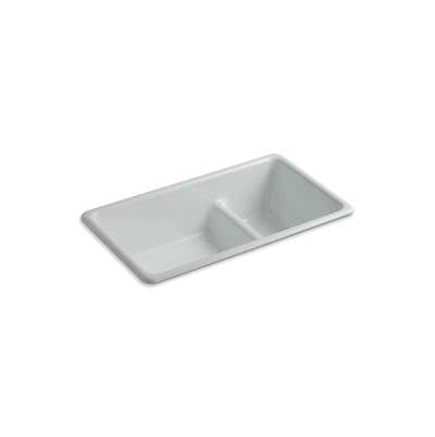 Kohler 6625-95- Iron/Tones® 33'' x 18-3/4'' x 9-5/8'' Smart Divide® Top-mount/undermount large/medium kitchen sink | FaucetExpress.ca