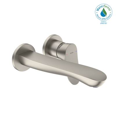 Toto TLG01311U#BN- TOTO GO 1.2 GPM Wall-Mount Single-Handle L Bathroom Faucet with COMFORT GLIDE Technology, Brushed Nickel | FaucetExpress.ca