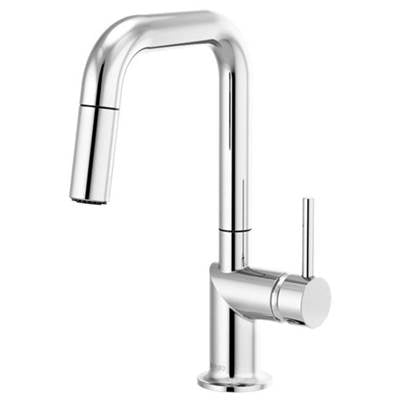 Brizo 63965LF-PCLHP- Odin Pull-Down Prep Faucet with Square Spout - Handle Not Included