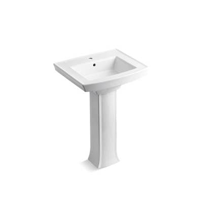 Kohler 2359-1-0- Archer® Pedestal bathroom sink with single faucet hole | FaucetExpress.ca