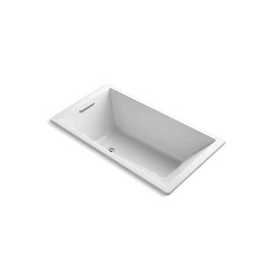 Kohler 1136-0- Underscore® Rectangle 66'' x 36'' drop-in bath with end drain | FaucetExpress.ca