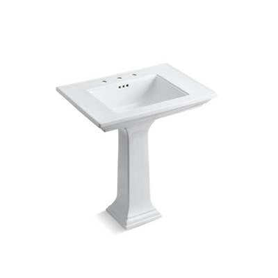 Kohler 2268-8-0- Memoirs® Stately 30'' Pedestal bathroom sink with widespread faucet holes | FaucetExpress.ca