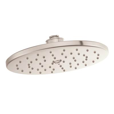 Moen S112NL- Waterhill 10-Inch Single Function Rainshower Showerhead with Immersion Rainshower Technology, Polished Nickel