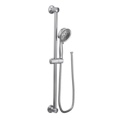 Moen 3667EP- 4-Spray Eco-Performance Handheld Handshower with Slide Bar in Chrome