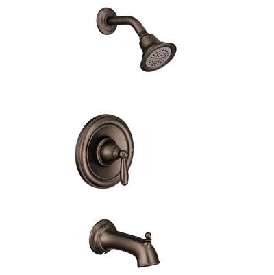 Moen T2153EPORB- Brantford Single-Handle 1-Spray Posi-Temp Tub and Shower Faucet Trim Kit in Oil Rubbed Bronze (Valve Not Included)