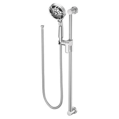 Moen 3670EP- S 5-Function Massaging Handshower with Toggle Pause, 30-Inch Slide Bar, and 69-Inch Hose, Chrome