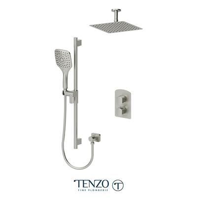 Tenzo F-DET32-21131-BN - Trim For Delano T-Box Kit 2 Functions Thermo Brushed Nickel Finish