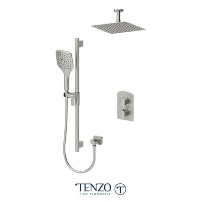 Tenzo F-DET32-21131-BN- Trim For Delano T-Box Kit 2 Functions Thermo Brushed Nickel Finish
