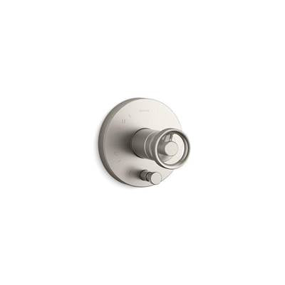 Kohler T78016-9-BN- Components Rite-Temp® shower valve trim with diverter and Industrial handle, valve not included | FaucetExpress.ca