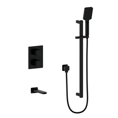 Vogt SET.NU.220.500.MB- 2-Way Thermostatic Set - Handheld and Spout Matte Black