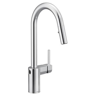 Moen 7565EWC- Align Motionsense Wave One-Sensor Touchless One-Handle High Arc Modern Pulldown Kitchen Faucet With Reflex, Chrome
