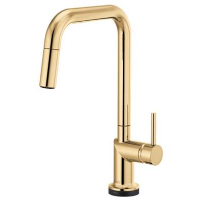 Brizo 64065LF-PGLHP- Odin SmartTouch Pull-Down Kitchen Faucet with Square Spout - Handle Not Included