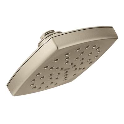 Moen S6365BN- Voss 1-Spray 6 in. Rainshower Showerhead Featuring Immersion in Brushed Nickel