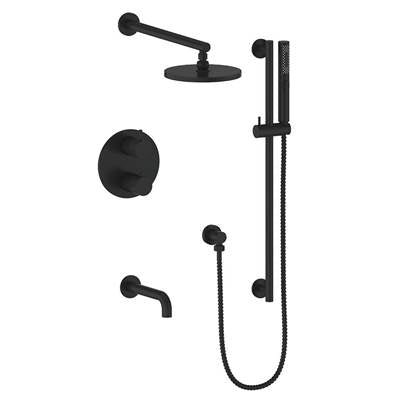 Vogt SET.DA.320.310.MB- Drava 3-Way Th Shower Set Mb - FaucetExpress.ca